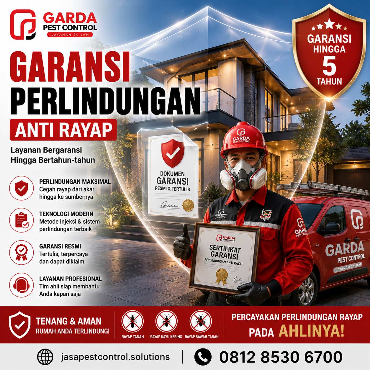 Jasa Anti Rayap Surabaya Bergaransi untuk Keamanan Bangunan Anda
