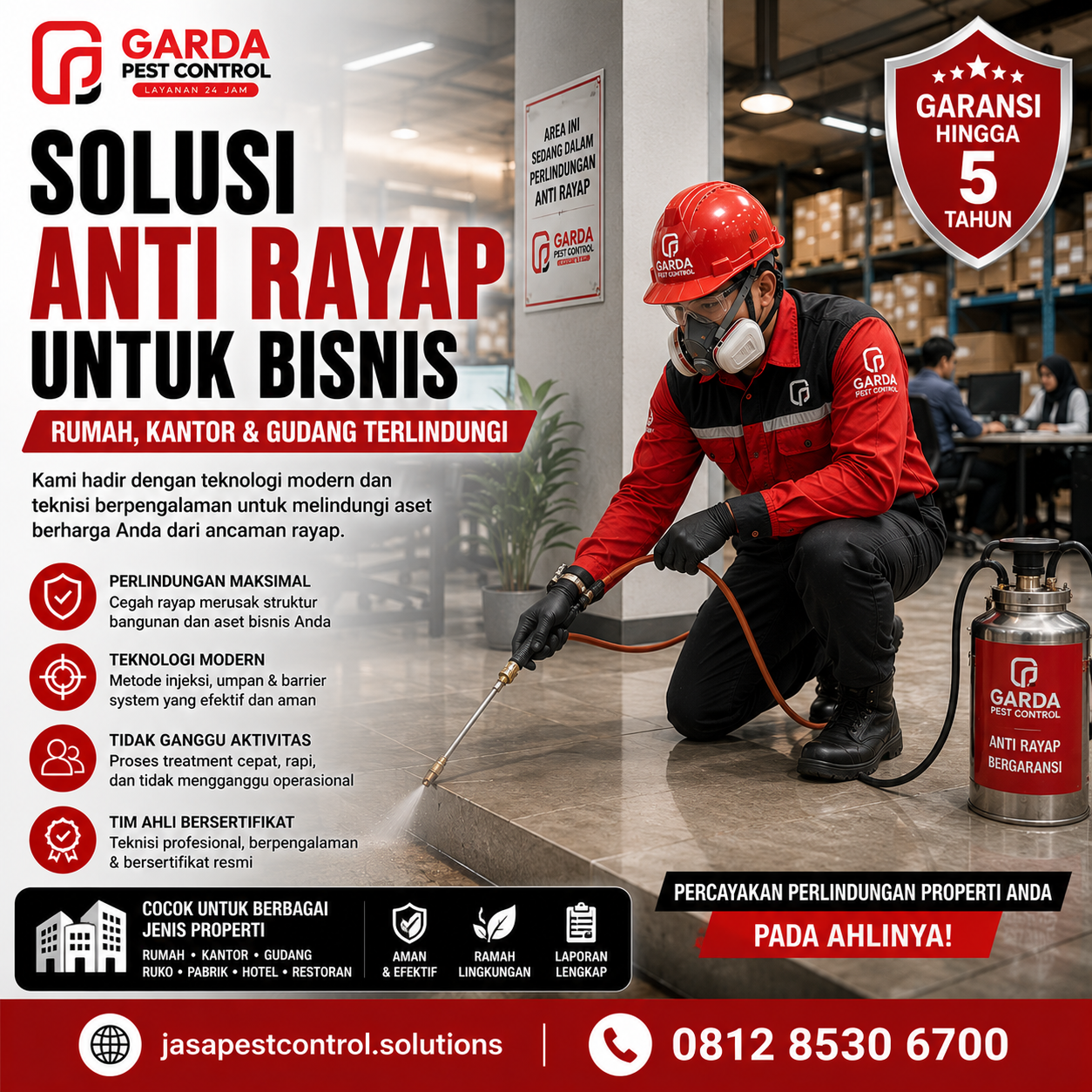 Jasa Pembasmi Rayap untuk Gudang dan Pabrik Surabaya: Solusi Pengendalian Hama Industri