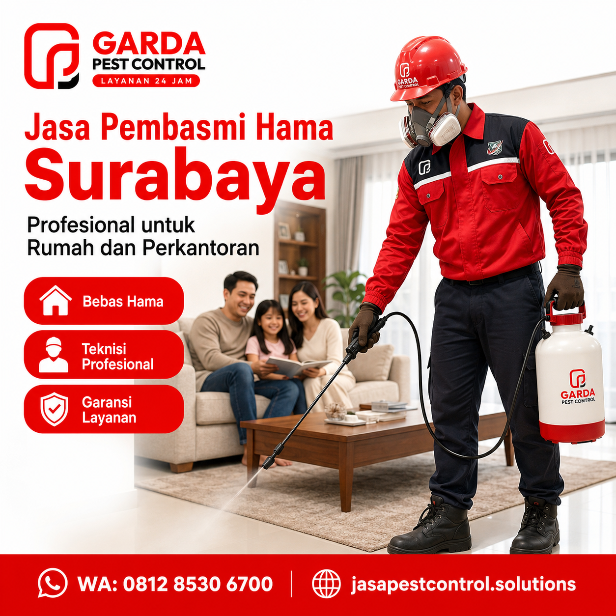 Jasa Pembasmi Hama Surabaya Bebas Gangguan | Garda Pest Solutios